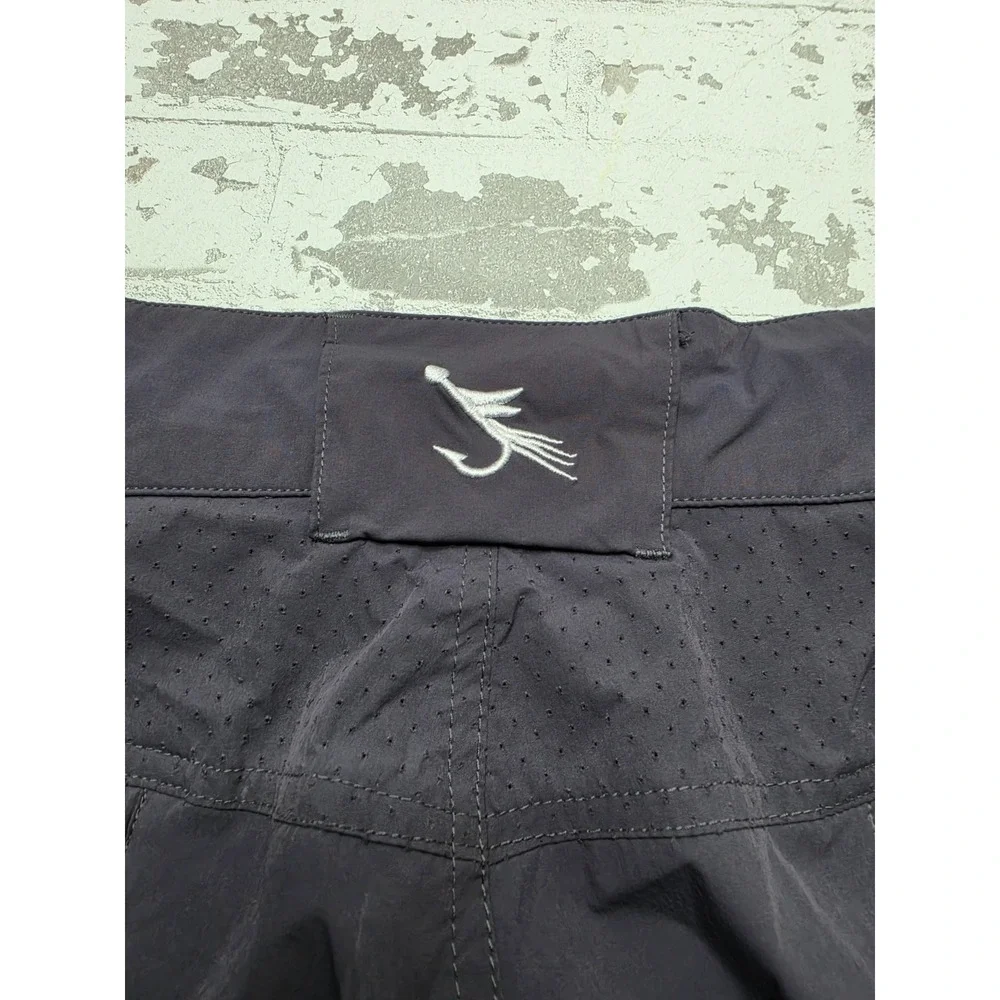 Palmyth Black Cargo Fishing Shorts Men's XL